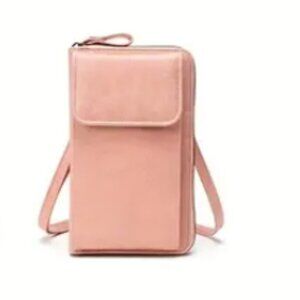 All-Match Zipper Shoulder Bag, Trendy Solid Color Phone Bag, Versatile Purse